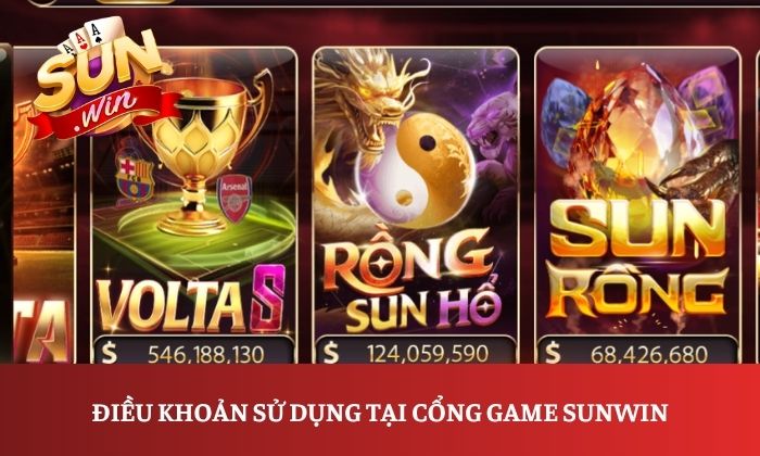 Điều khoản sử dụng tại cổng game Sunwin